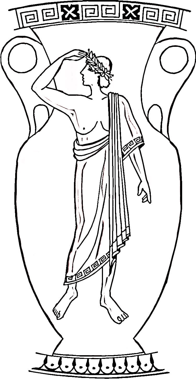 Waza Grecka kolorowanki